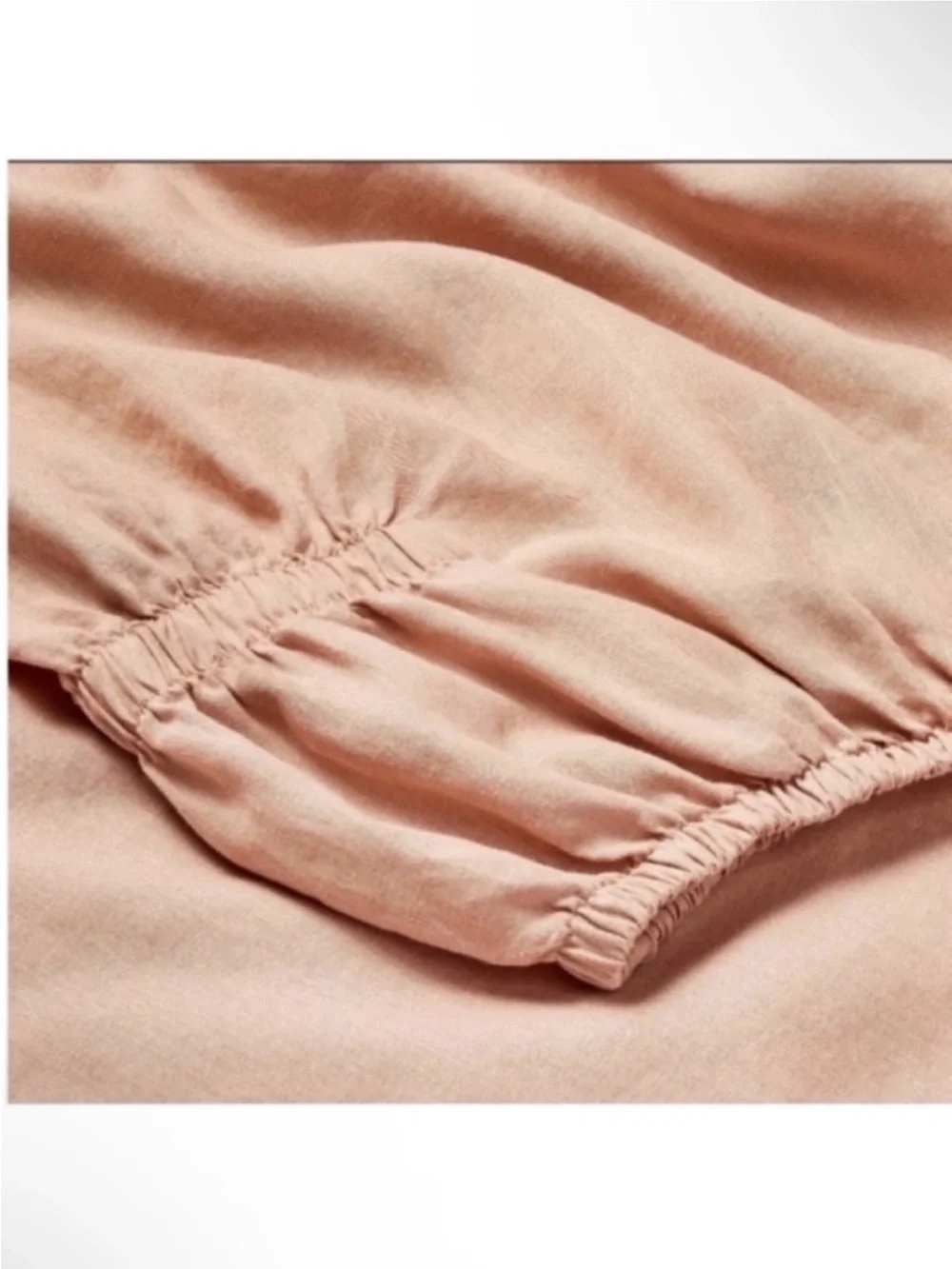 NWT California King 100% Linen Sheet Set Light Adobe Clay - Casaluna